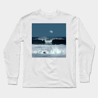 Moon over the ocean (C024/7266) Long Sleeve T-Shirt